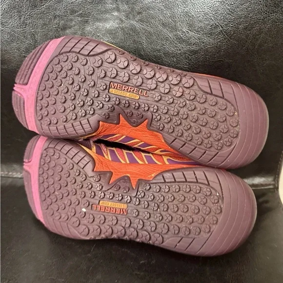 Merrell Running Shoes Size 8 All-out Fuse Purple-Orange-Pink - Picture 3 of 8